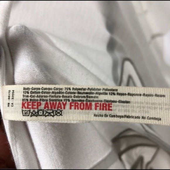 Free People White Mesh Oversized WILD Graphic Tee - Picture 6 of 7